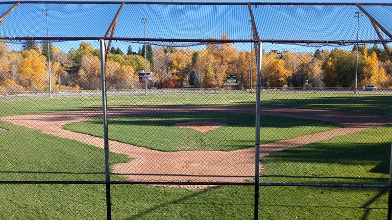 Autumn Baseball Diamond