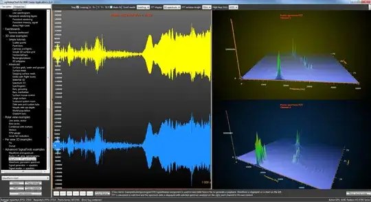 Waveform and 3D spectrogram