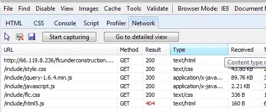 error screenshots
