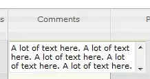 jqGrid textarea - how I want it to look