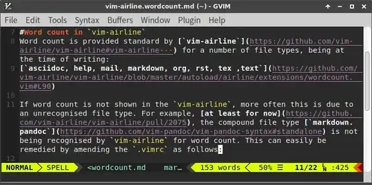 result of the debugging