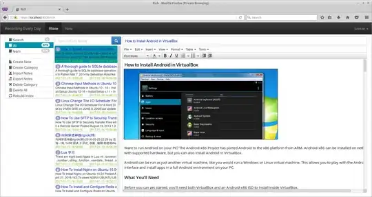 shelfs vs. scrollbar