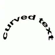 curved text