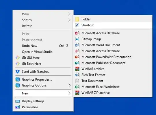 Create new shortcut