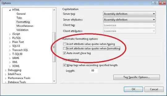 Missing Labels to explain numerics