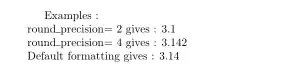 Modified TableForm