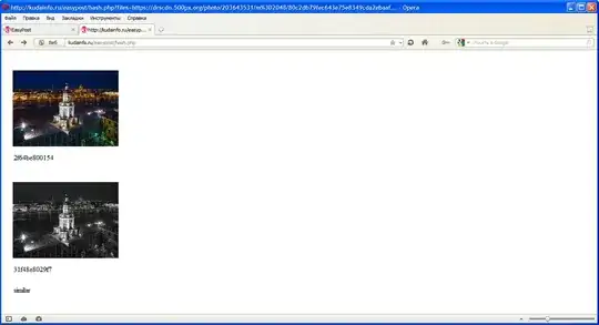 screenshot of error