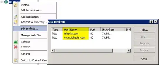 Error screenshot