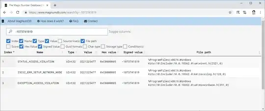 List of ports provided by Device Manager