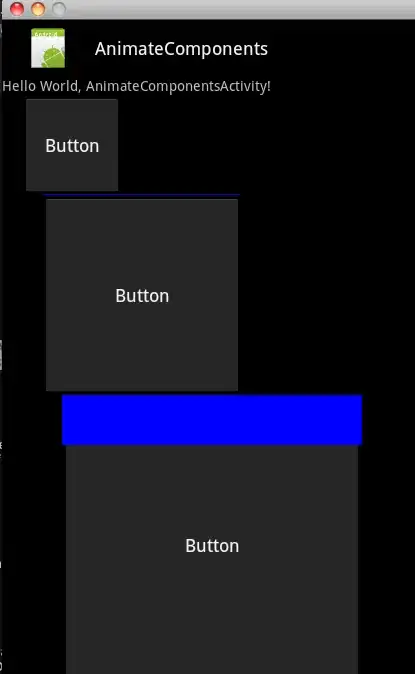 interpolated points along a vertical line rendered as black squares on a white background