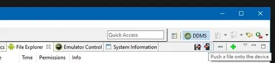 Screenshot of bottom part of view controller
