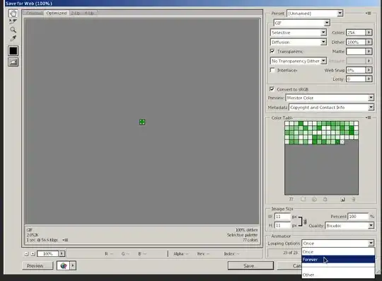 Animation of result