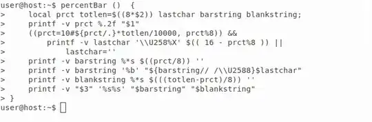 Screenshot before passing list as argument