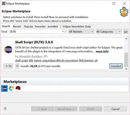 Shell Script (DLTK)