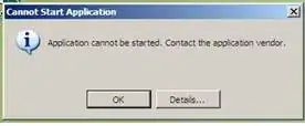 exception on first try catch
