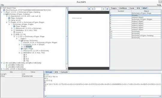 iText RUPS screenshot