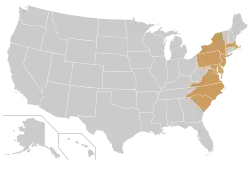 Location of teams in {{{title}}}