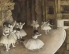 Rehearsal on Stage, 1874, Musée d'Orsay, Paris.