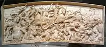 Battle of Hannibal and Scipio (Alexander's victory over Poros), by Ignaz Elhafen, c. 1700, Warsaw Royal Castle