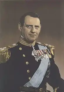Frederick IX in admiral's uniform
