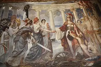 Serbia in "Britannia pacificatrix", 1921, Sigismund Goetze