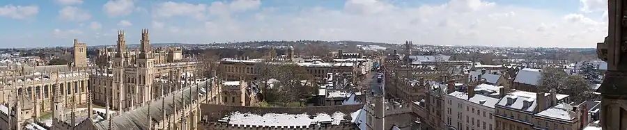 Image 1 Oxford skyline from the University Church of St Mary the Virgin (from Portal:Oxfordshire/Selected pictures)