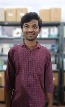 Ramesh Karthik Nayak in 2022 at Hyderabad Book Fair