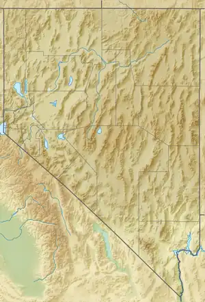 Map showing the location of Black Rock Desert