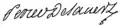 Antoine Alexis de Perier de Salvert signature