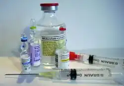 Midazolam, injectable, ampoules