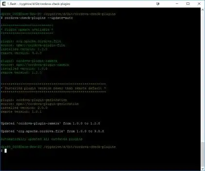 CLI screenshot