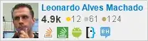 profile for Leonardo Alves Machado on Stack Exchange, a network of free, community-driven Q&A sites profile for Leonardo Alves Machado on Stack Exchange, a network of free, community-driven Q&A sites