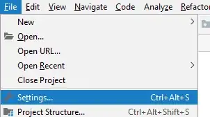 File -> Settings 