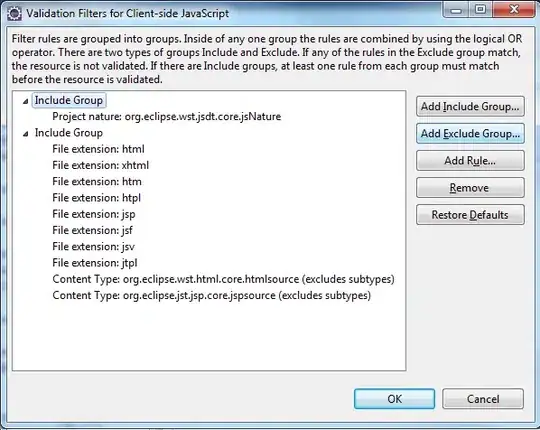 Validator settings