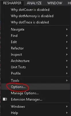 Resharper Options