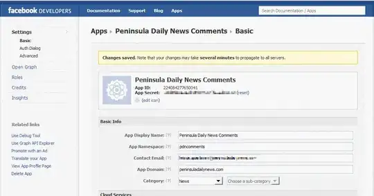 screenshot of log