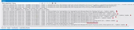 Screenshot for warning