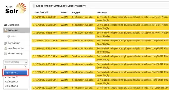 This is the logging section of your Apache Solr engine