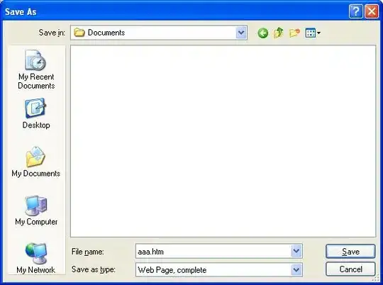Save file dialog