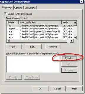 Login page