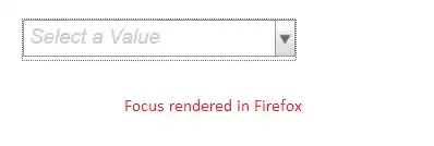 Focus rendered in Firefox