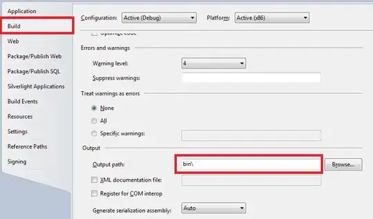 error that happens when accessing the application from the MVC root