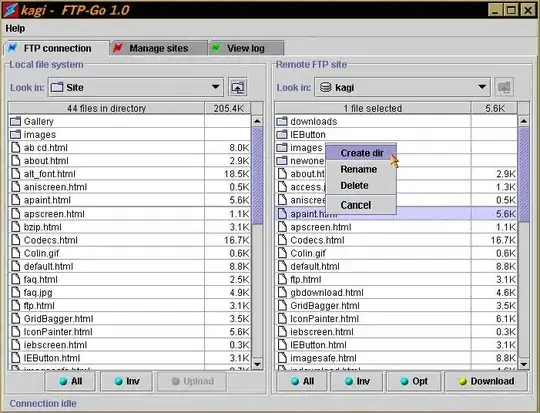 filters panel