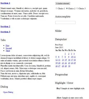 jquery ui w/out css