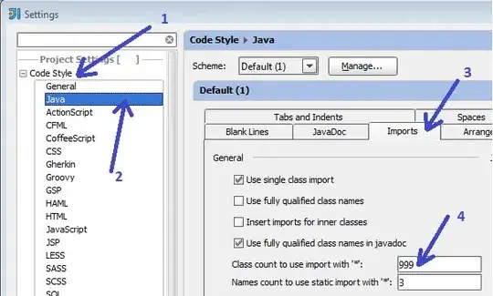 File > Settings... > Code Style > Java > Imports > General > Class count to use import with '*'