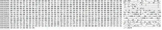 memory view of data object