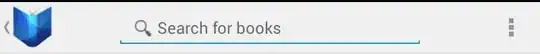 Google Books app SearchView