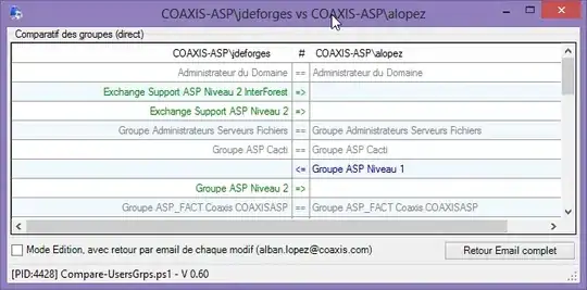 Screenshot of the error
