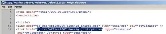 Once you start scrolling you can see the text appearing above the <th>