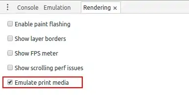 Setting selection